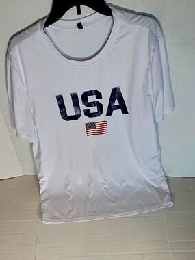 USA Graphic White Men’s Tee